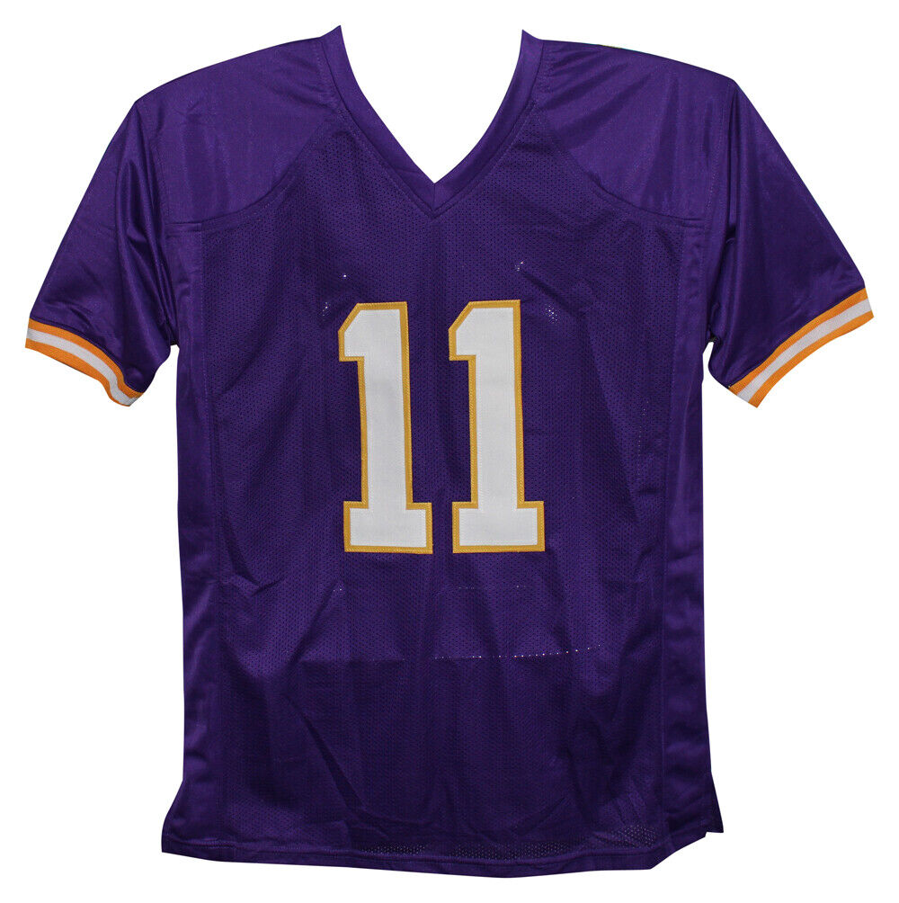 Daunte Culpepper Autographed Minnesota (Purple #11) Custom Jersey - Beckett