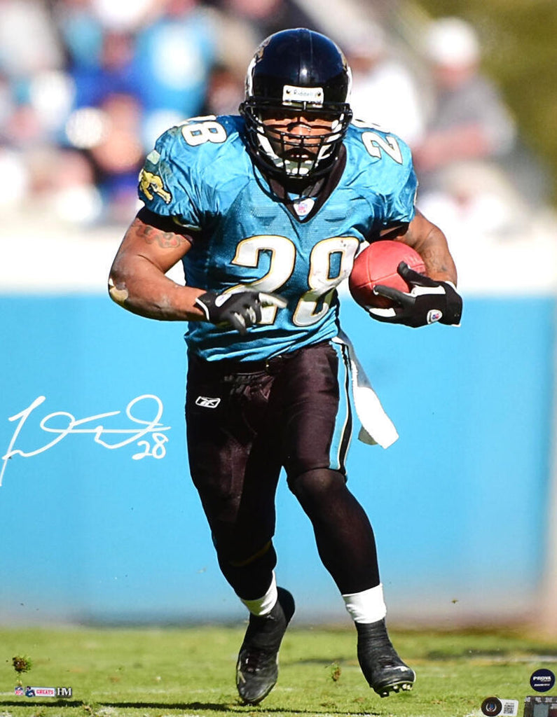 Fred Taylor Autographed Jacksonville Jaguars 16x20 Running Photo- Beck –  Super Sports Center