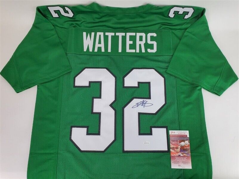 Ricky Watters Signed Philadelphia Eagles Jersey (S.I. Hologram) 5×Pro Bowl  R.B