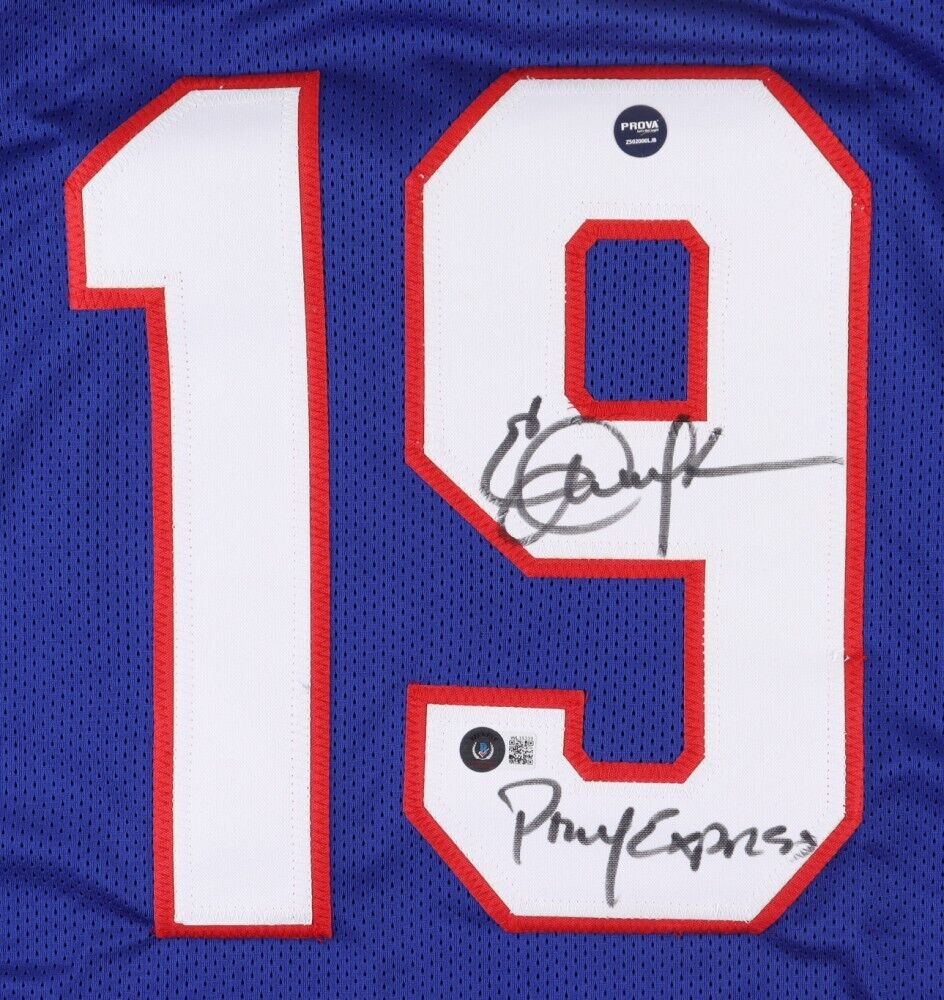 Eric Dickerson Signed SMU Mustangs Jersey Inscr 'Pony Express