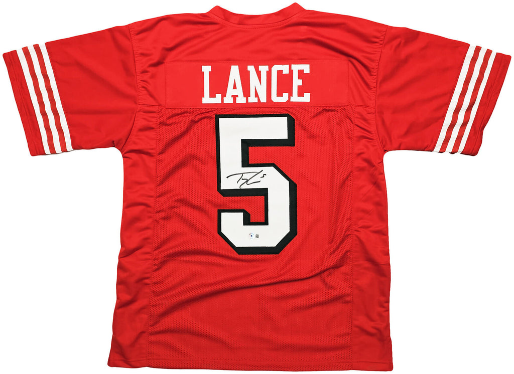 Trey Lance Autographed San Francisco Custom White Football Jersey - BAS