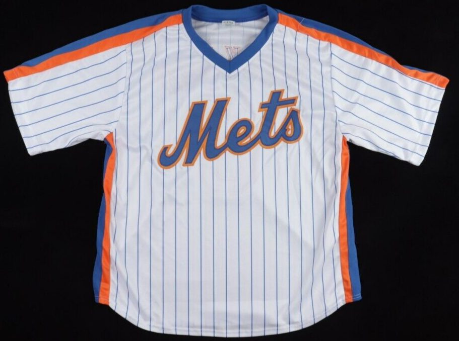 Wally Backman Signed Batting Practice Jersey - Mets History