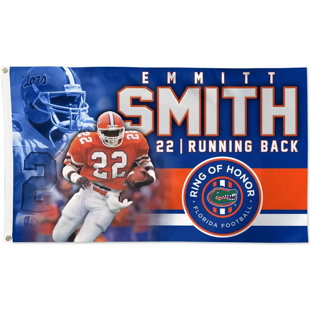 Emmitt Smith Signed Florida Gator 35x43 Framed Jersey SEC Player o/t Y –  Super Sports Center