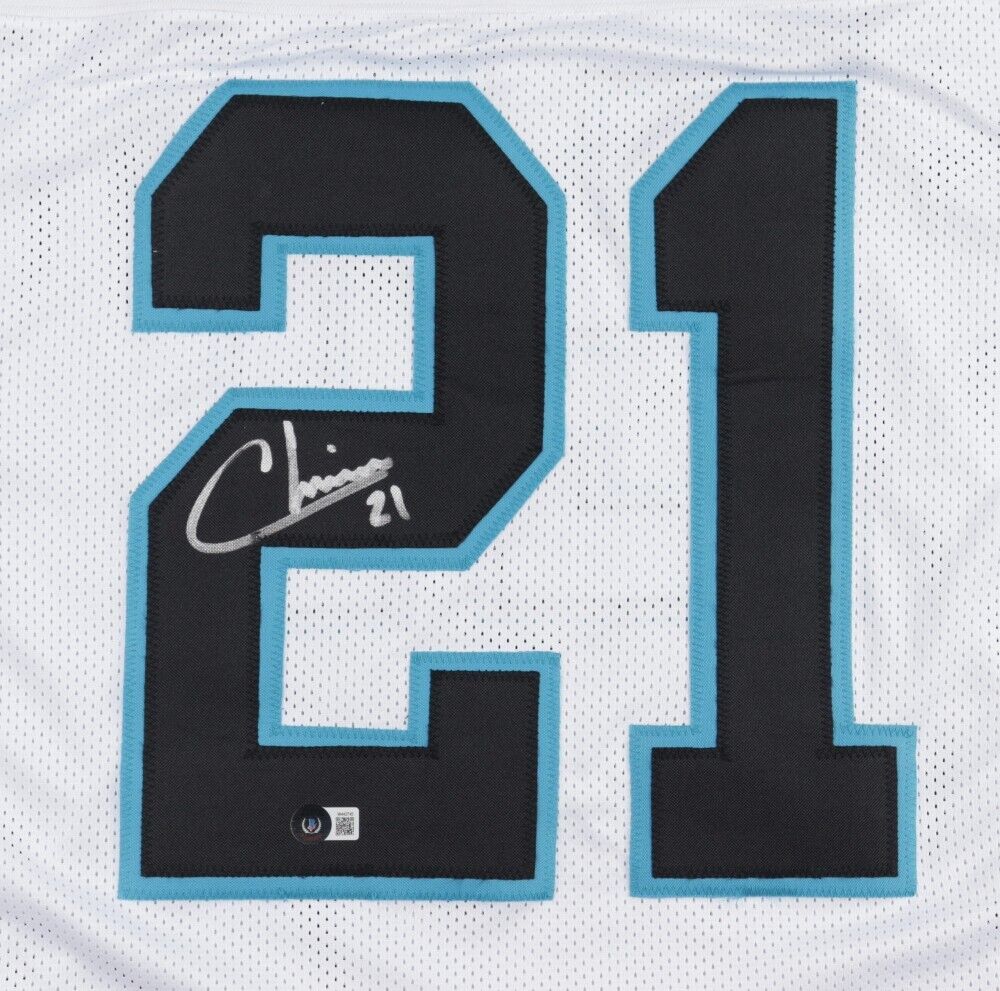 Jeremy Chinn Signed Panthers Jersey (Beckett) Carolina 2020 2nd Round –  Super Sports Center