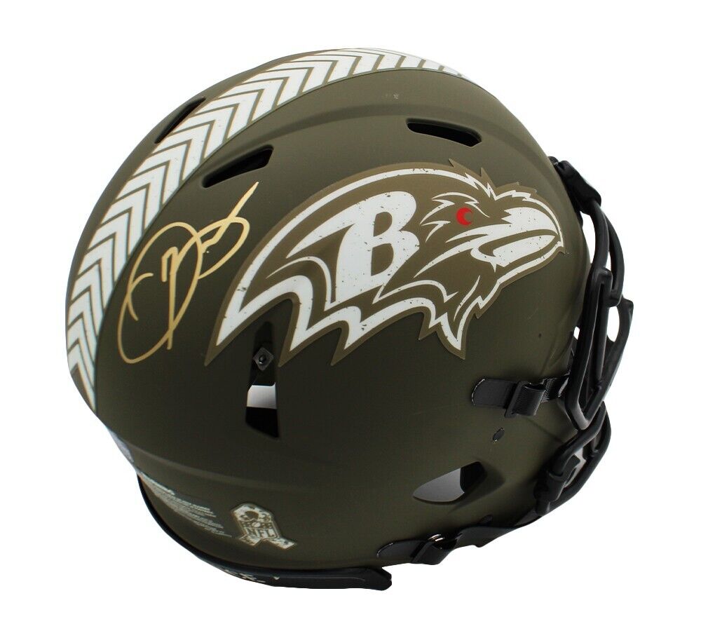 Odell Beckham Jr. Baltimore Ravens Autographed Riddell Speed Mini Helmet