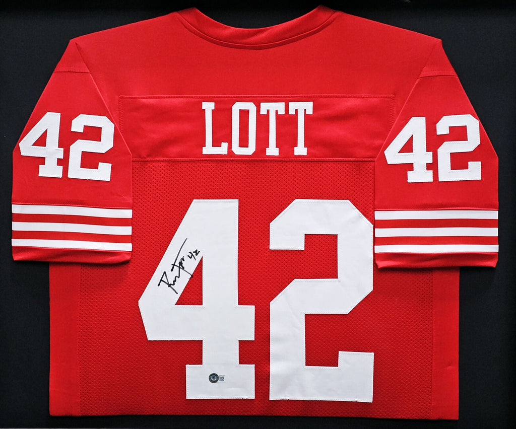 Ronnie Lott Autographed Signed Jersey - Black - Beckett