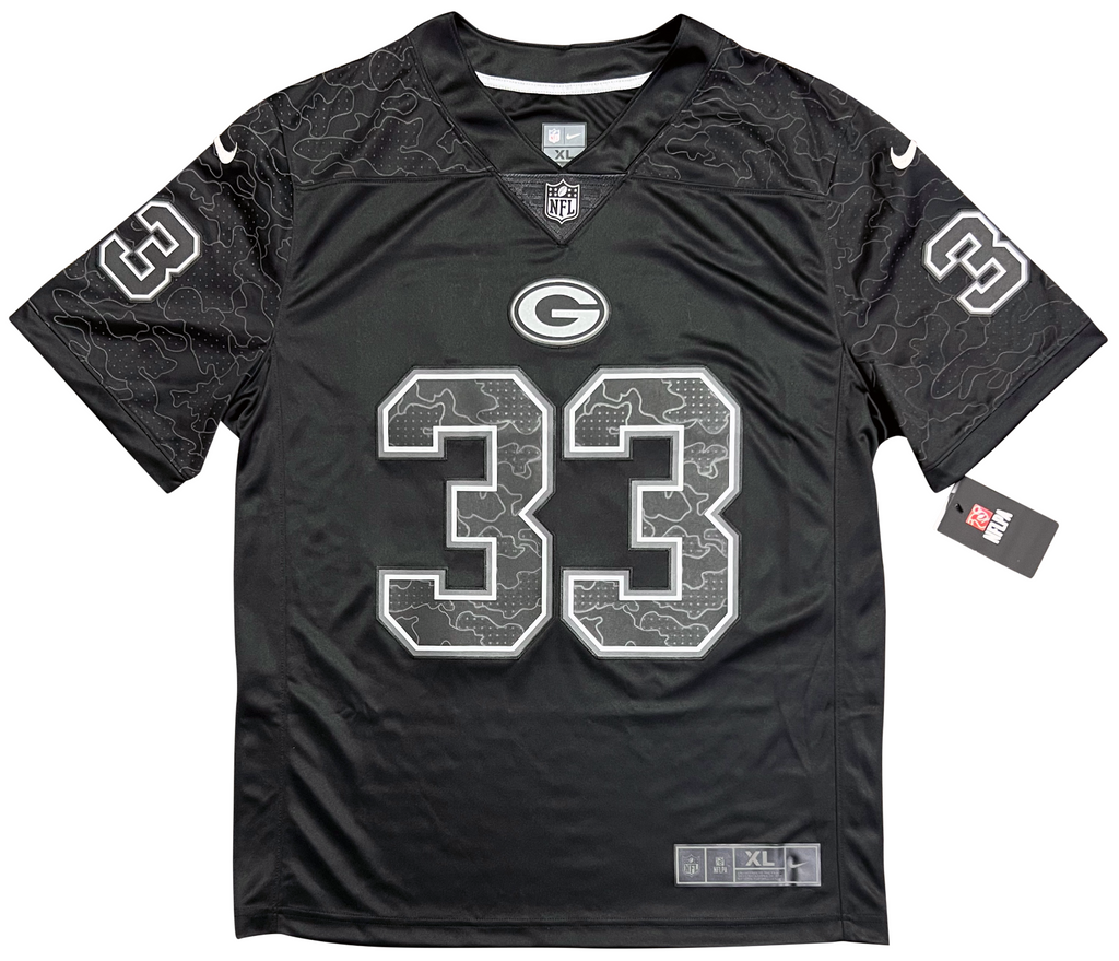 Aaron Jones Green Bay Packers Autographed Green Nike Limited Jersey – Super  Sports Center