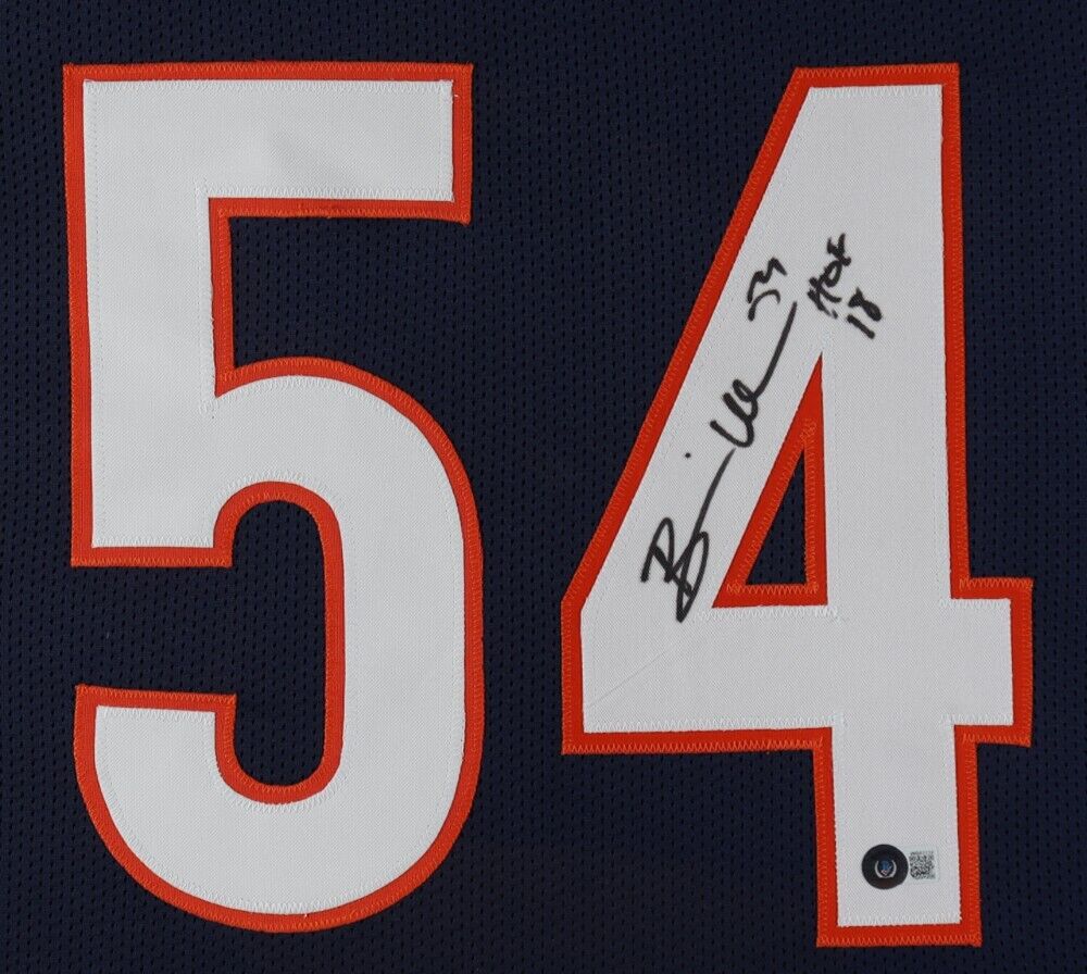 Brian Urlacher Signed Bears 35x43 Custom Framed Jersey (JSA COA) at  's Sports Collectibles Store