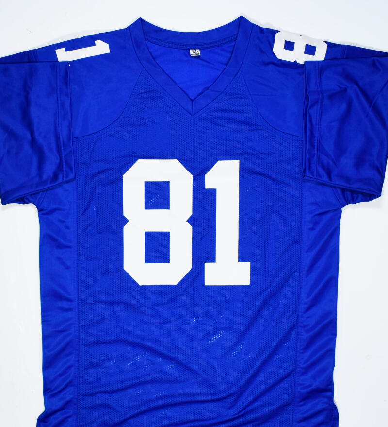 Lenny Moore Signed Blue Throwback Custom Football Jersey w/HOF 75 –  Schwartz Sports Memorabilia