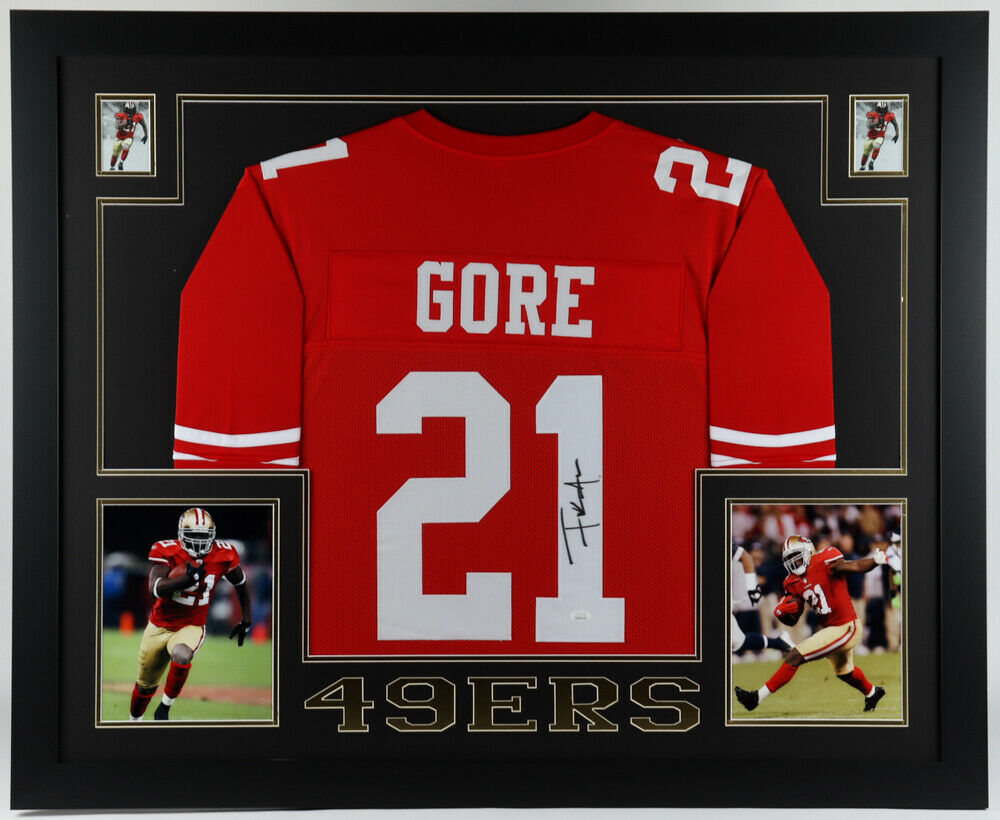 49ers online Frank Gore Black & Red Jersey