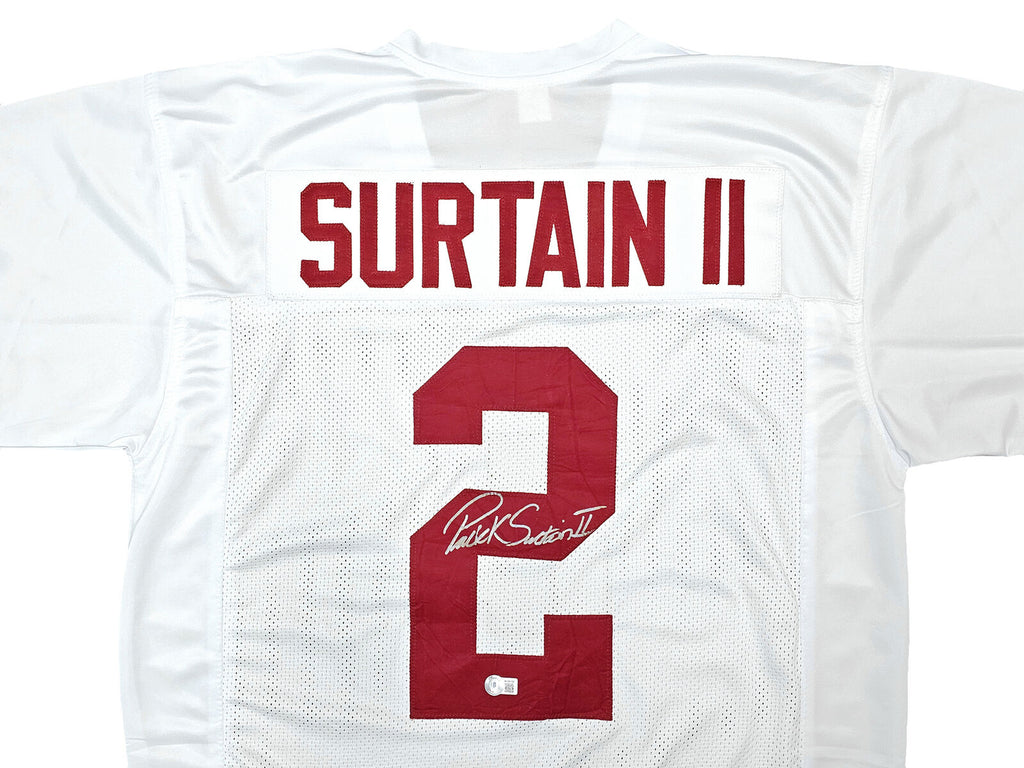 Autographed/Signed Patrick Surtain II Alabama Red College Football Jersey  JSA COA