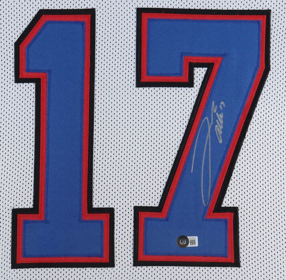 Josh Allen Signed 35x43 Custom Framed Jersey (Beckett Hologram