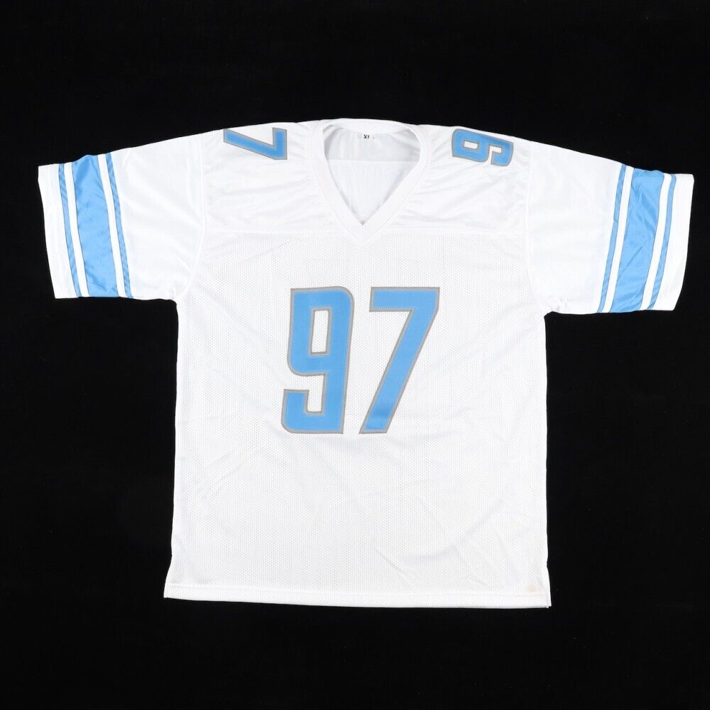 Aidan Hutchinson Signed Detroit Lions Jersey (Beckett) 2022 #2 Overall  Draft Pck