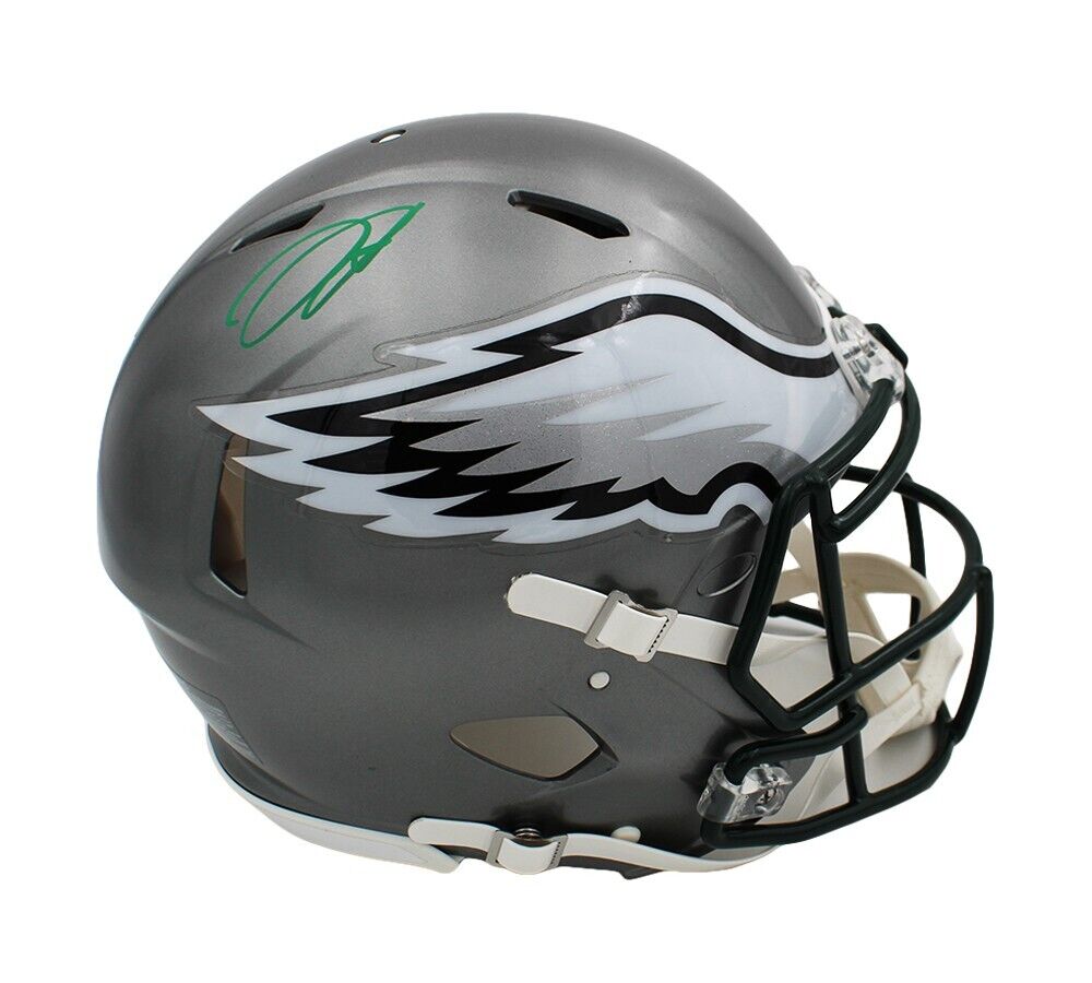 Jalen Hurts Signed Eagles Full-Size Throwback Speed Helmet (JSA