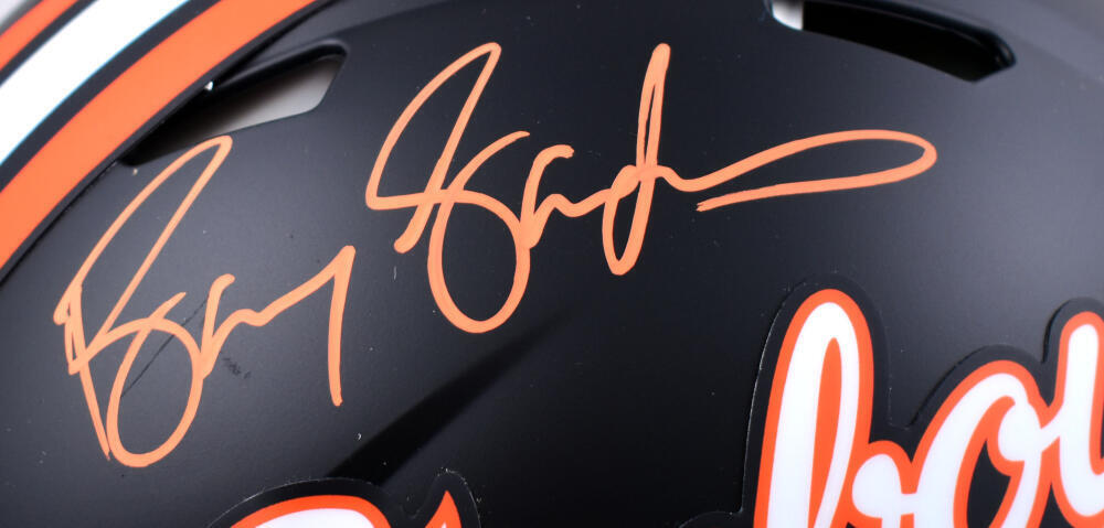 Barry Sanders Autographed Heisman Fs Helmet Oklahoma State Osu Beckett