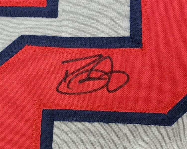 Dave Justice Signed Atlanta Braves Road Jersey (Beckett) 2xWorld