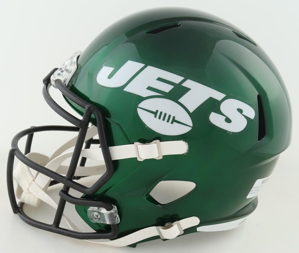 Elijah Moore Autographed New York Jets Speed Mini Helmet Beckett