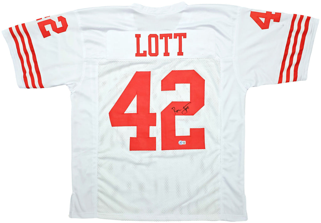 Ronnie Lott Autographed Signed Jersey - Black - Beckett Authenticated 