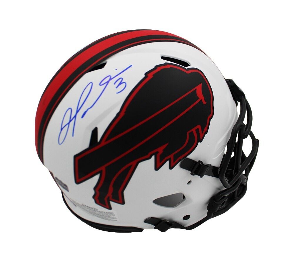 Damar Hamlin Autographed Buffalo Lunar Eclipse Full Size Speed Authentic  Football Helmet - BAS