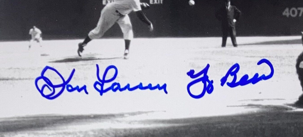 Don Larsen Autographed New York Yankees (Perfect Game) Framed 8x10