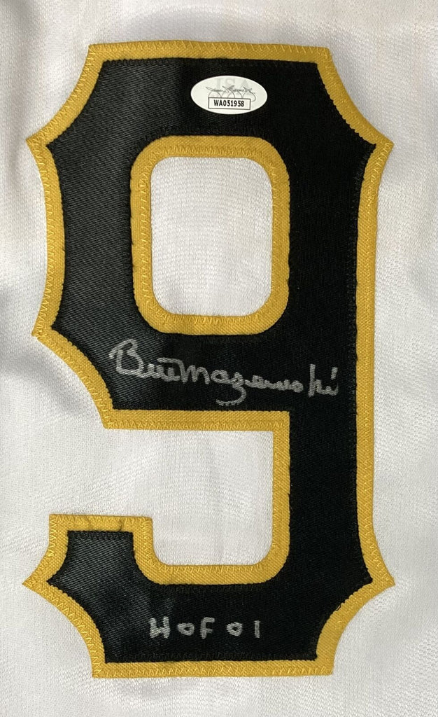 Bill Mazeroski Signed Pittsburgh Pirates Custom Jersey ( S.I.