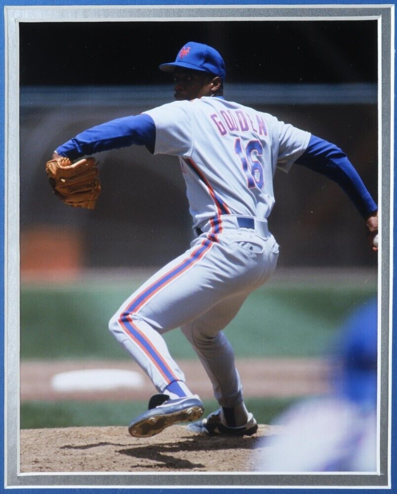 Framed Autographed/Signed Dwight Doc Gooden 33x42 New York