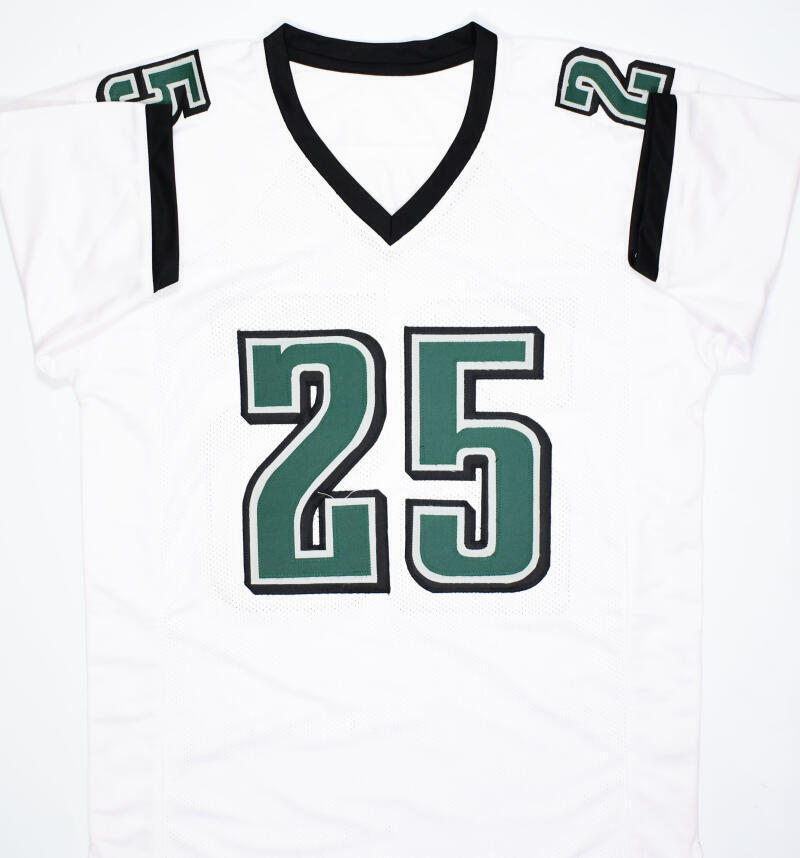 LeSean McCoy AUTOGRAPHED PHILADELPHIA EAGLES WHITE JERSEY JSA