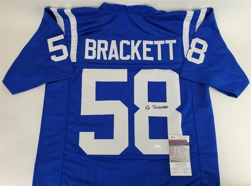 Indianapolis Colts Gary Brackett Autographed Signed Jersey Jsa Coa