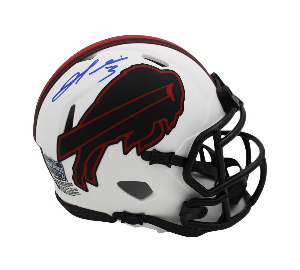 Damar Hamlin Autographed Buffalo Lunar Eclipse Full Size Speed Authentic  Football Helmet - BAS