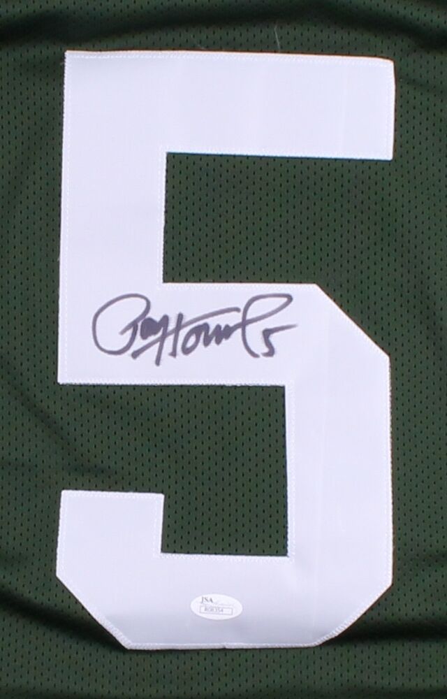 Green Bay Packers Paul Hornung Signed Green Throwback Jersey - JSA