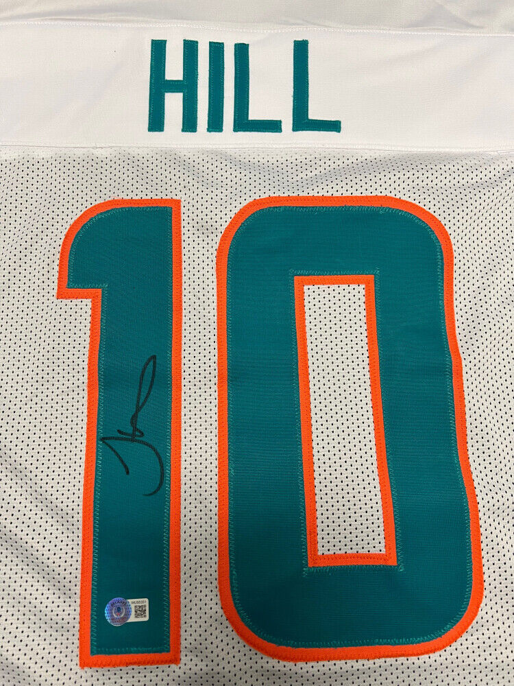 Tyreek Hill Signed Dolphins Full-Size Authentic On-Field Chrome