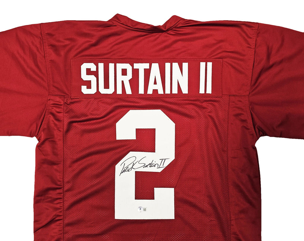 Press Pass Collectibles Alabama Patrick Surtain II Authentic Signed Maroon Pro Style Jersey JSA Witness