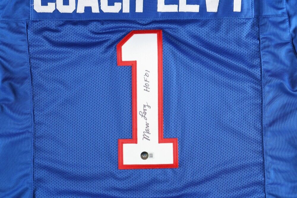 Coach Marv Levy Authentic Signed Pro Style Jersey Autographed JSA