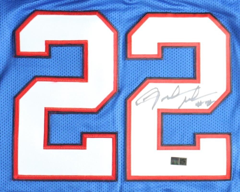 Fred Jackson Signed Buffalo White Football Jersey (JSA)