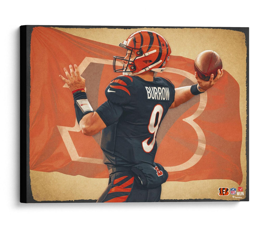 Shop Joe Burrow Cincinnati Bengals Autographed Orange Full Size