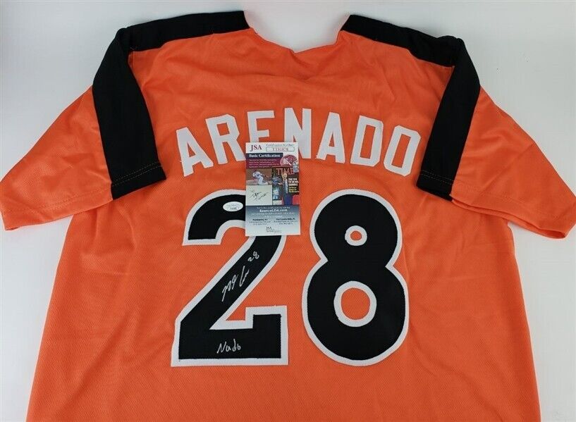 Framed Nolan Arenado St. Louis Cardinals Autographed White Nike Replica  Jersey