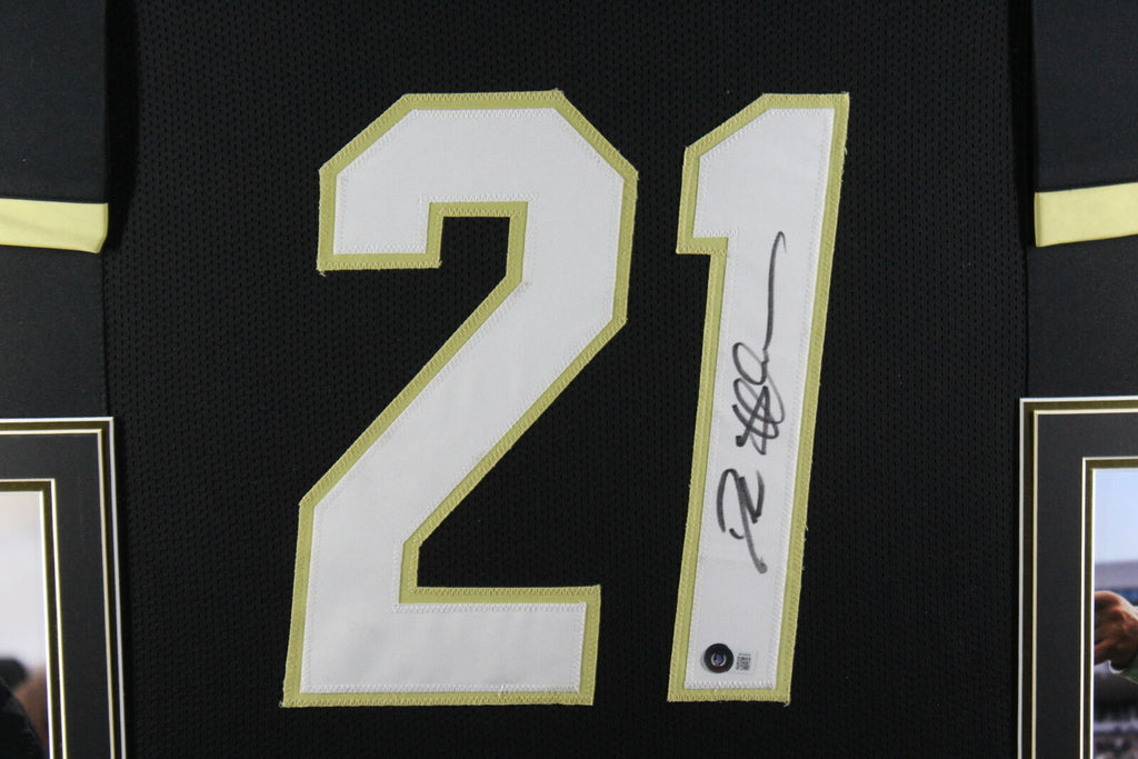 Deion Sanders Autographed Pro Style Baseball Jersey- Beckett W Black at  's Sports Collectibles Store