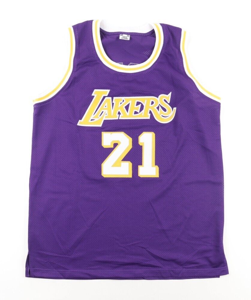 Michael Cooper Signed Los Angeles Lakers Jersey Inscribed L.A.