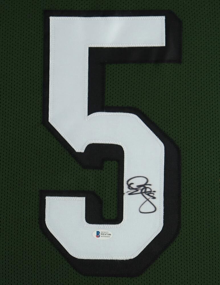 Donovan McNabb Authentic Signed Green Pro Style Framed Jersey BAS