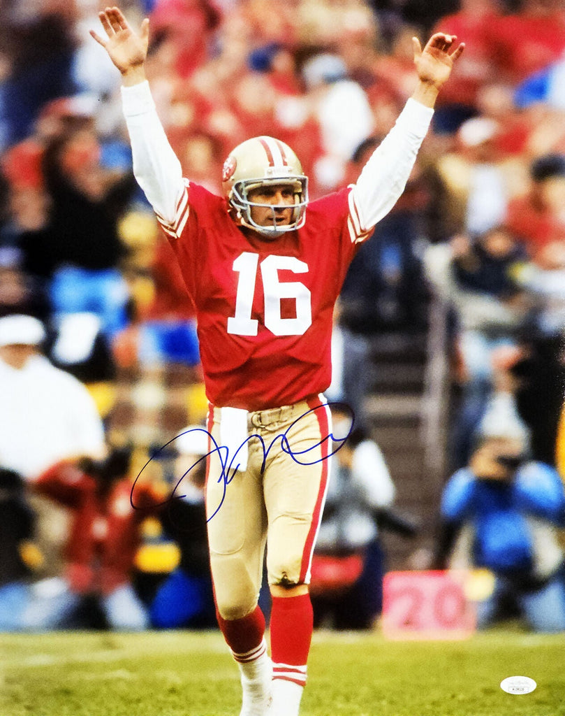 Joe Montana San Francisco 49ers Autographed NFL Throwback