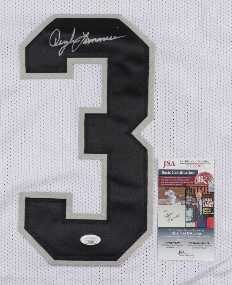 Press Pass Collectibles Jack Lambert HOF 90 Authentic Signed Black Pro Style Jersey JSA Witness