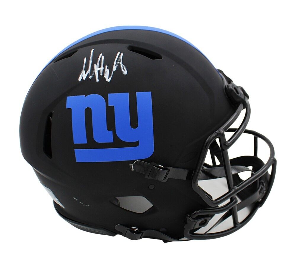 Jalin Hyatt Signed New York Giants Speed Authentic Flash NFL Helmet