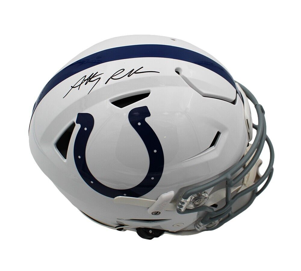 Anthony Richardson Signed in Black Colts Full Size Replica Speed Helmet Fanatics