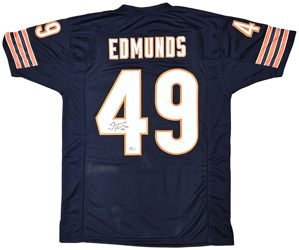 Tremaine Edmunds Autographed/Signed Pro Style White XL Jersey