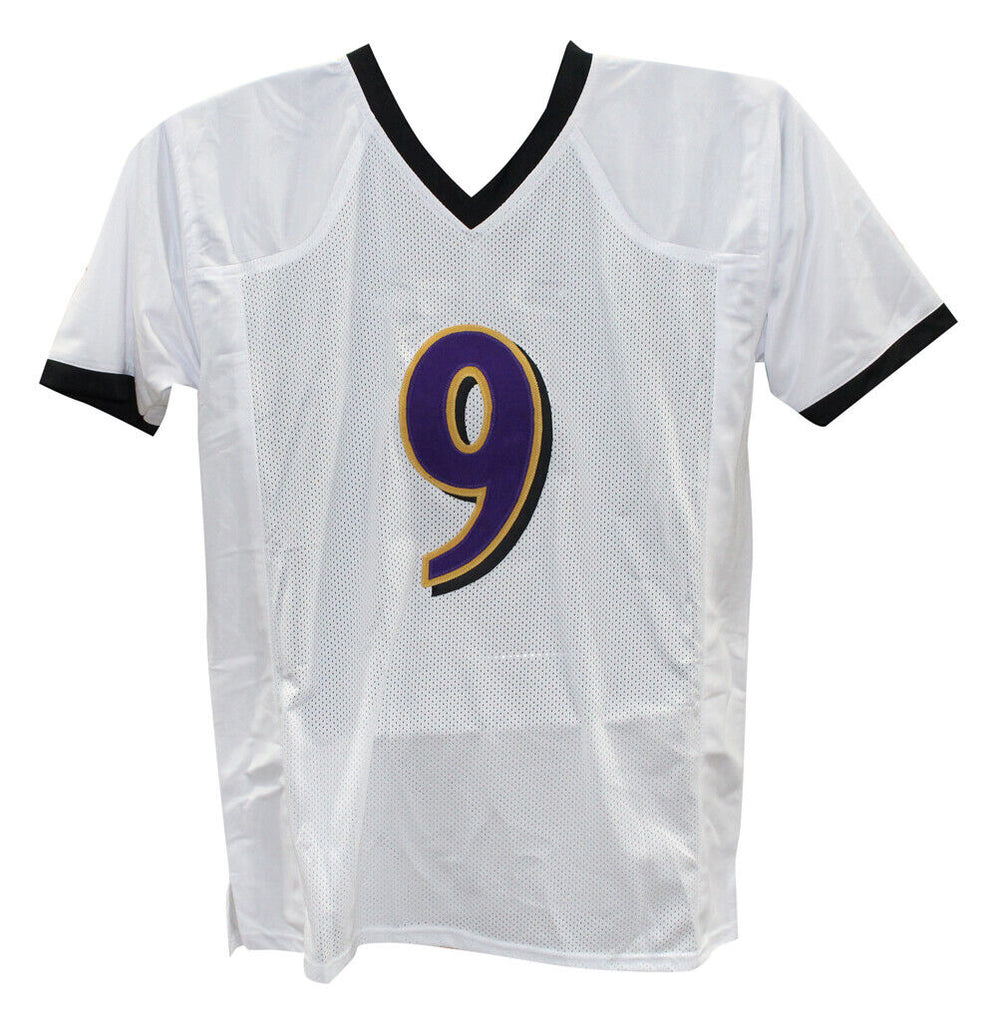 Denver Autographs Justin Tucker Autographed/Signed Pro Style White XL Jersey Beckett 39571