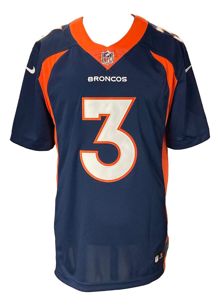 Russell Wilson Orange Denver Broncos Autographed Nike Elite Jersey