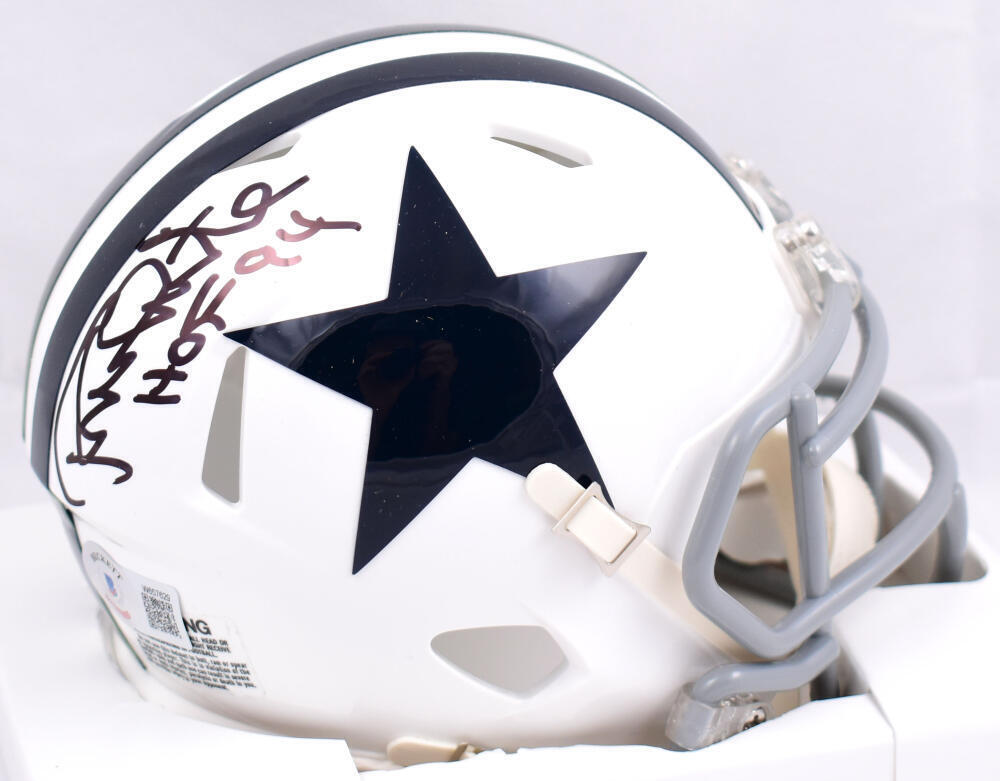 Deion Sanders Dallas Cowboys Signed Eclipse Black FS Authentic Speed Helmet