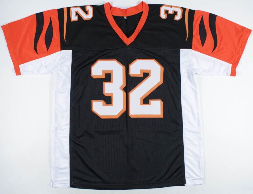 Cincinnati Bengals Ickey Woods Signed Auto Custom Blk Jersey JSA COA