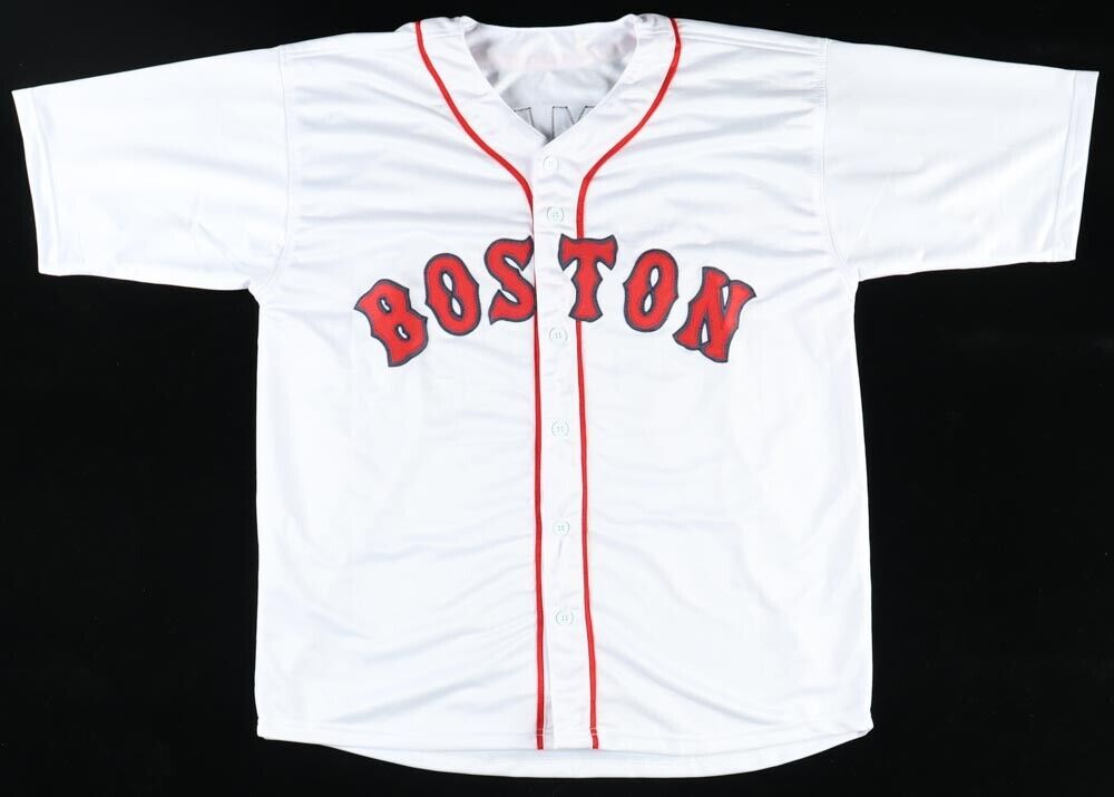 Boston Red Sox Carl Yastrzemski Autographed White Nike Jersey Size