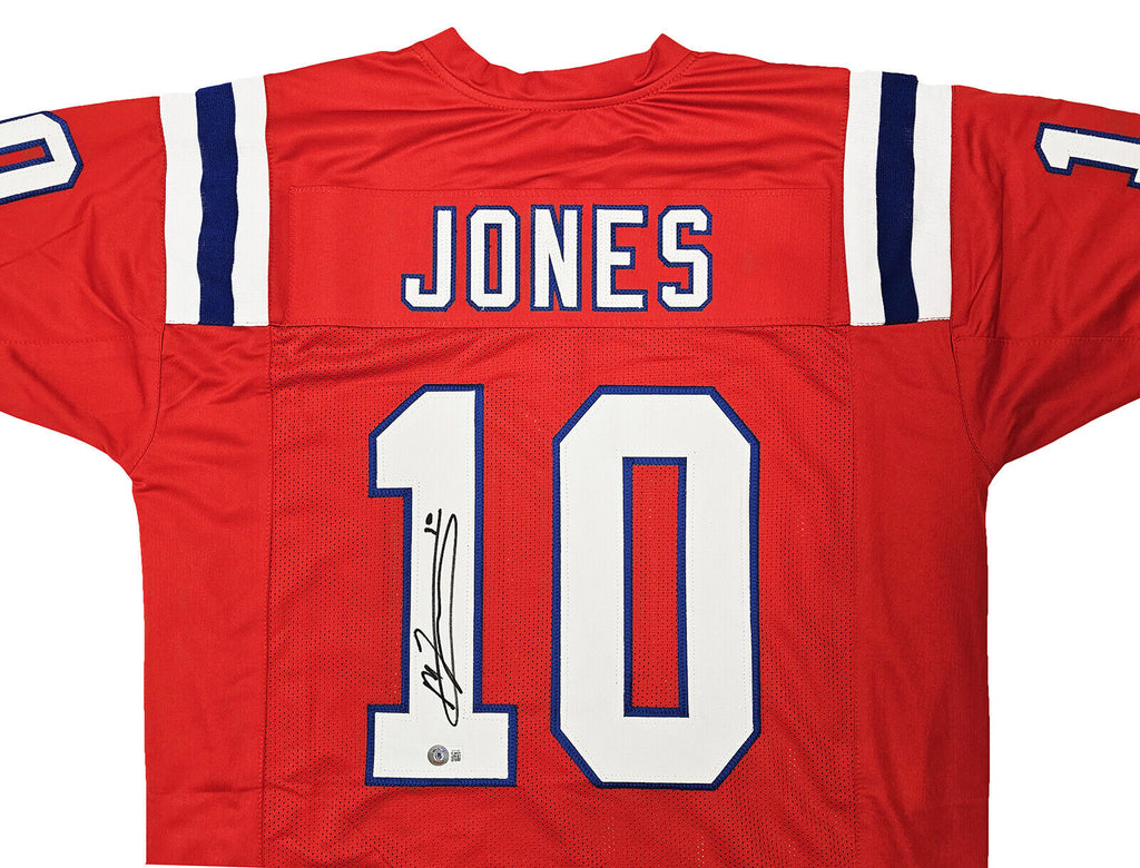 Mac Jones Autographed New England Patriots Signed Nike Limited Blue  Football Jersey Fanatics Authentic COA